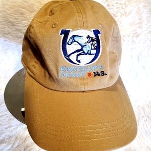 Kentucky Derby Khaki Baseball Cap Adjustable